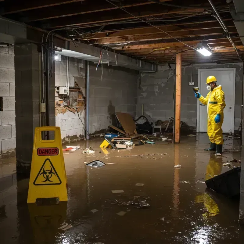 Flooded Basement Electrical Hazard in Corson County, SD Property